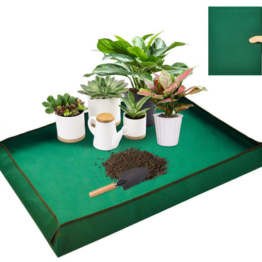 LIGHT AND DUST New Thickening Potting Mat，Waterproof Plant mat，Green repotting mat，Oxford repotting mat for Indoor Plants